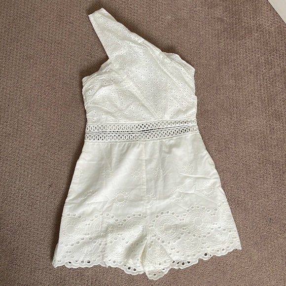 Endless Rose Pants - NWT White Linen Romper